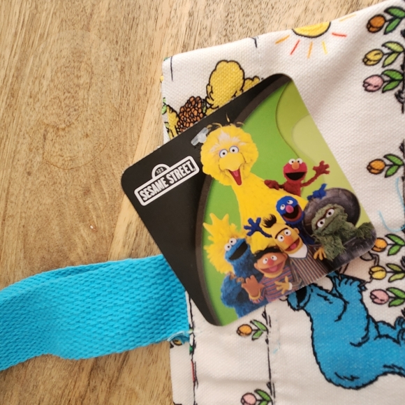 Sesame Street Big Bird, Elmo, Cookie Monster Garden Canvas Tote Bag - Picture 6 of 12